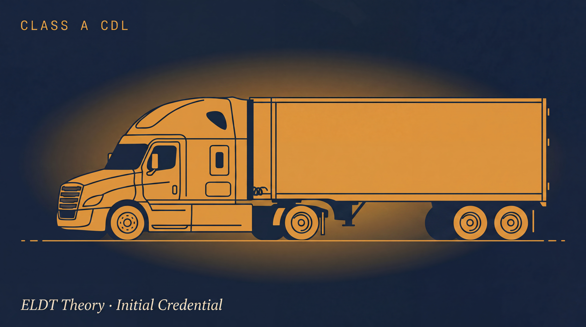 Class A CDL ELDT theory course online